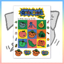 GJDK003: Quite Quiet - Killer Bear - T-Shirt & A5 Sticker Sheet