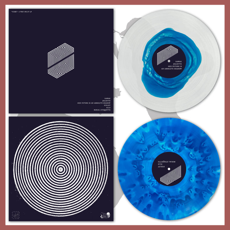 *USA/CAN ONLY* LHL025: Cube 6-Way Split. Feat: Hawak, Elle, Joliette, Eyelet, Burial Etiquette, OFIAAS 12" LP