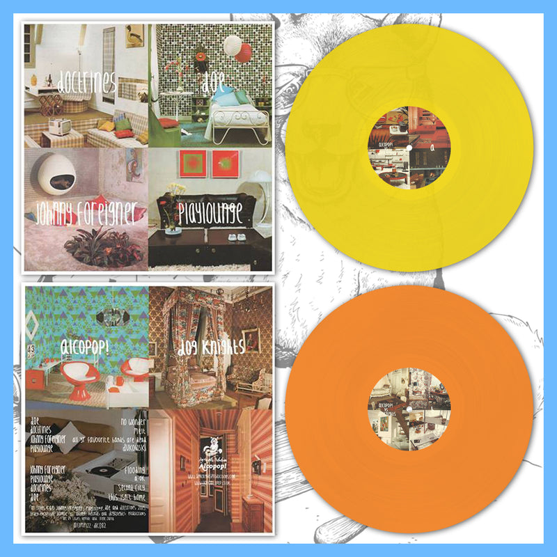*USA/CAN ONLY* DK082: Playlounge / Doe / Johnny Foreigner / Doctrines - 4-Way Split 12" EP