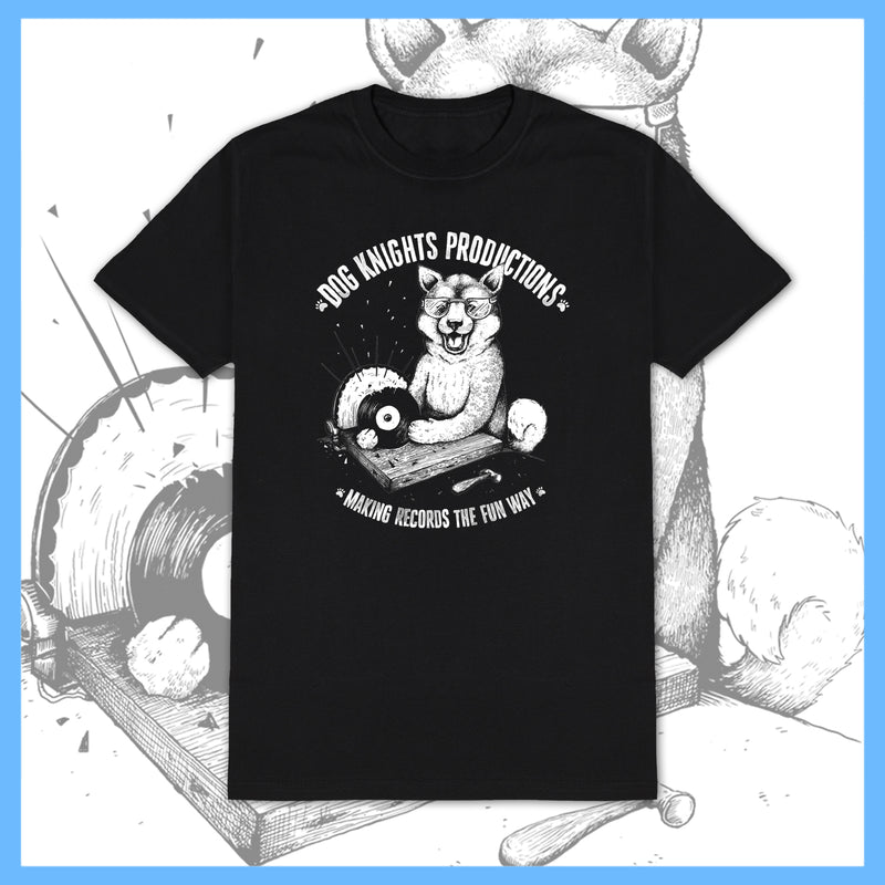 Dog Knights - Shiba Logo B/W - T-Shirt