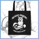 Dog Knights - Shiba Logo B/W - Tote Bag