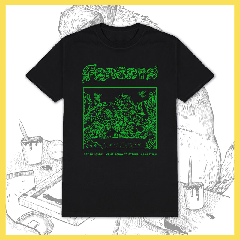 Forests - Get In Losers... (Bright Green) - T-Shirt - TOUR LEFTOVERS