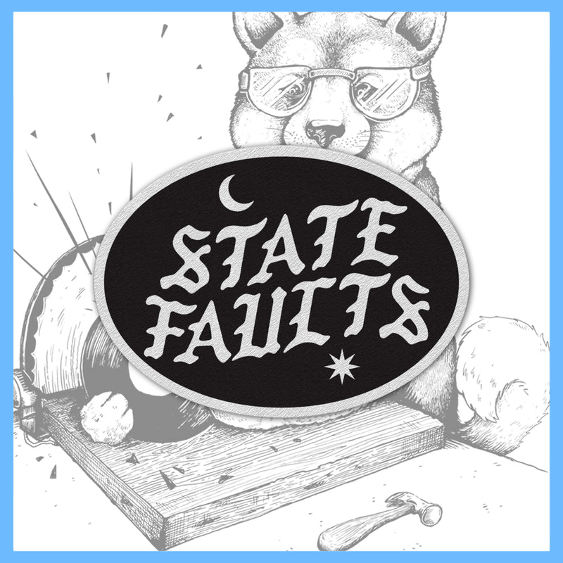 State Faults - Text Logo (2024) - Embroidered Patch