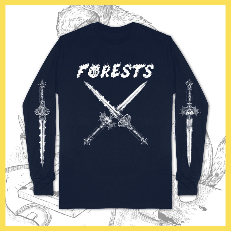 *USA/CAN ONLY* Forests - Swordzz (Navy) - Long-Sleeve