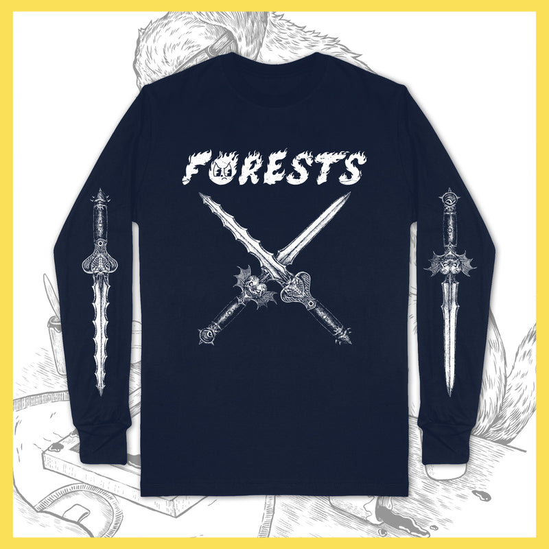 Forests - Swordzz (Navy) - Long-Sleeve - TOUR LEFTOVERS
