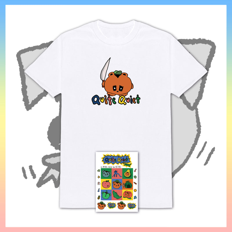 GJDK003: Quite Quiet - Killer Bear - T-Shirt & A5 Sticker Sheet