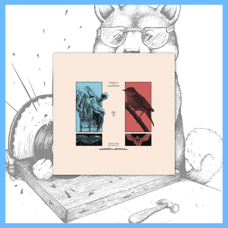 Ostraca / Flesh Born - Faces of the Moving Year 12" LP