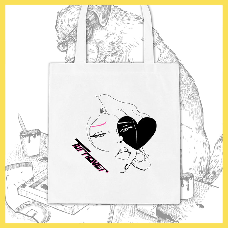 Turnover - Anime Heart Face - Tote Bag