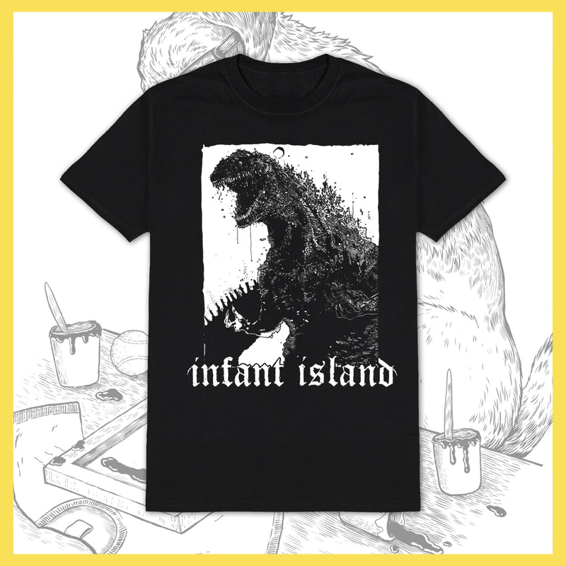 *USA/CAN ONLY* Infant Island - Godzilla (By Cris Crude) - T-Shirt