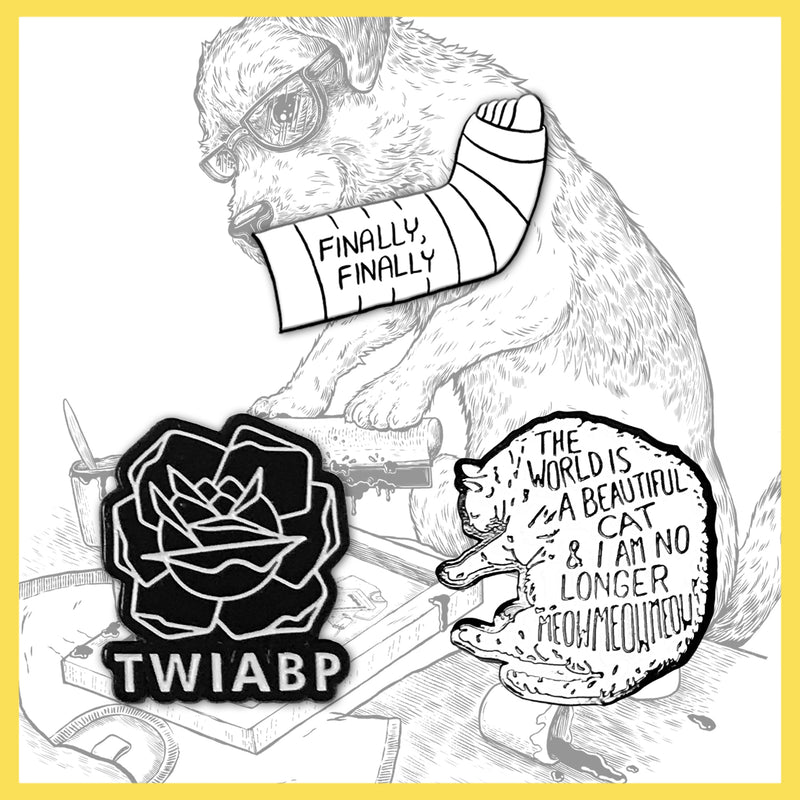 TWIABP&IANLATD - The World Is A Beautiful (Inverted) Cat... - Soft Enamel Pin Badge